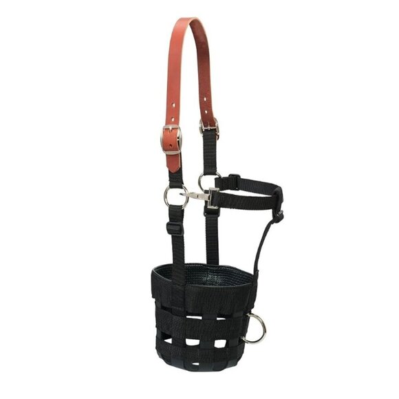 Weaver Leather 65-2345 Grazing Muzzle, Average, Black Medium - Picture 3 of 11